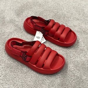 NEW UGG sport yeah slide in samba red men’s size 10